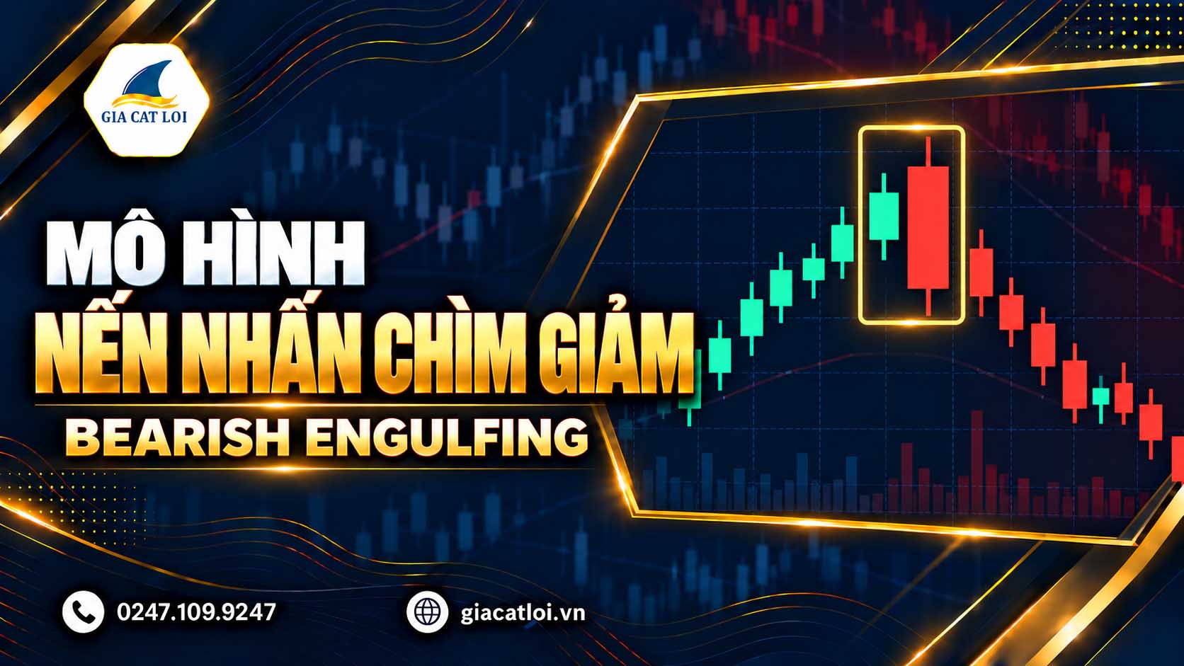 Nến Nhấn Chìm Giảm Là Gì? Cách Nhận Biết Bearish Engulfing