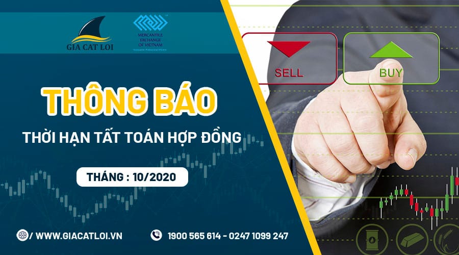 Thông báo – Thời hạn tất toán hợp đồng tháng 10