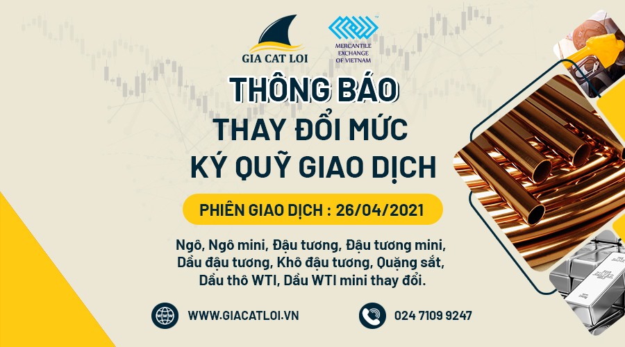 Thông Báo Thay Đổi Ký Quỹ Ngày 26.04.2021