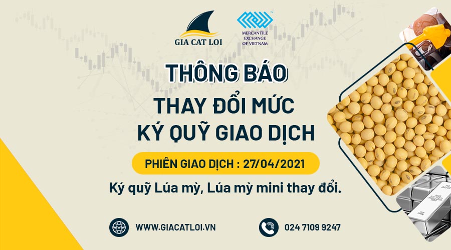 Thông Báo Thay Đổi Ký Quỹ Ngày 27.04.2021
