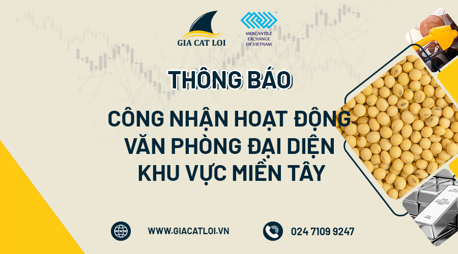 Thông Báo Công Nhận Hoạt Động Văn Phòng Đại Diện Khu Vực Miền Tây
