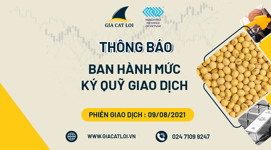 Thông Báo Về Việc Ban Hành Mức Ký Quỹ Giao Dịch Hàng Hóa Tại Sở Giao Dịch Hàng Hóa Việt Nam Từ Ngày 09/08/2021