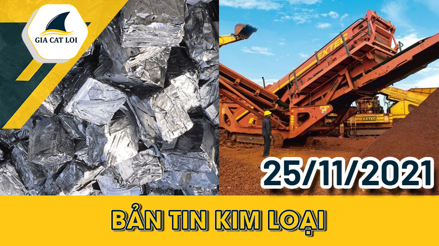 Phân Tích Nhóm Kim Loại Ngày 25/11/2021: Đồng Tăng Nhẹ Khi Chỉ Số Đô La Đè Nặng Lên Giá