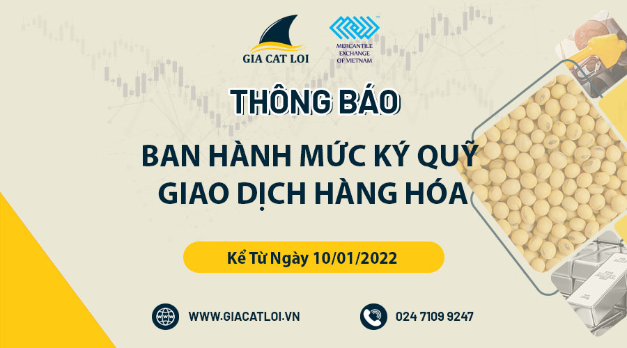 Thông Báo Mức Ký Quỹ Hàng Hóa Ngày 10/01/2022
