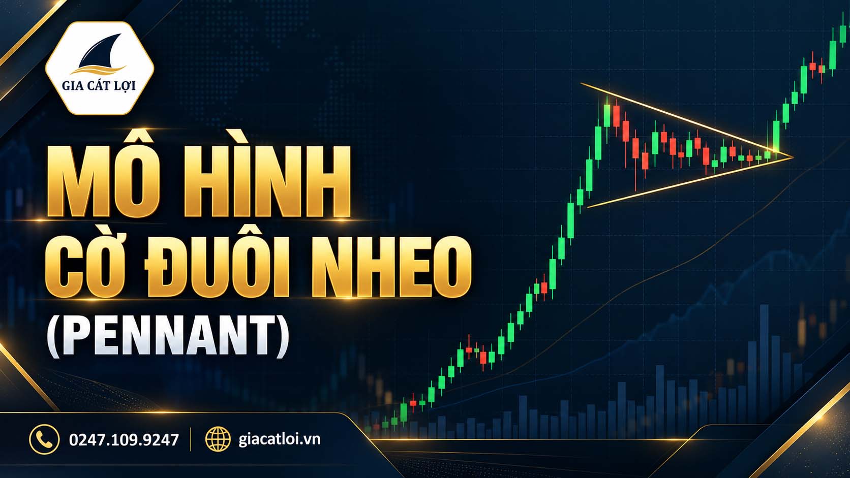 Mô Hình Cờ Đuôi Nheo (Pennant) – Phân Biệt Mẫu Tăng, Giảm