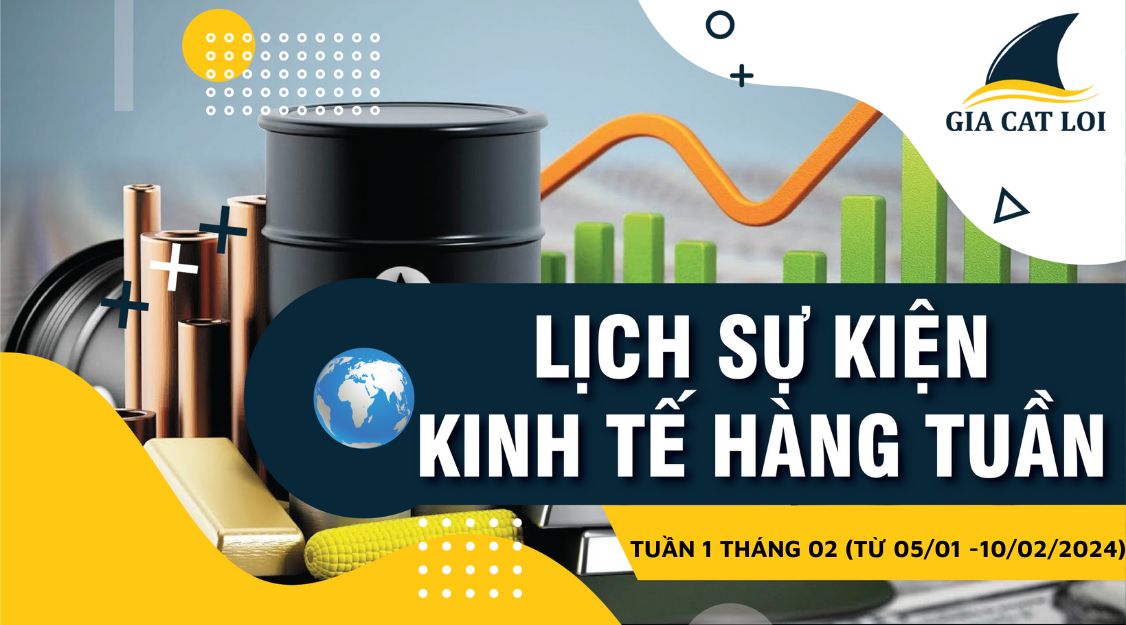 [Infographics] Lịch Tin Tức & Các Báo Cáo Quan Trọng Trong Tuần 1 Tháng 02/2024