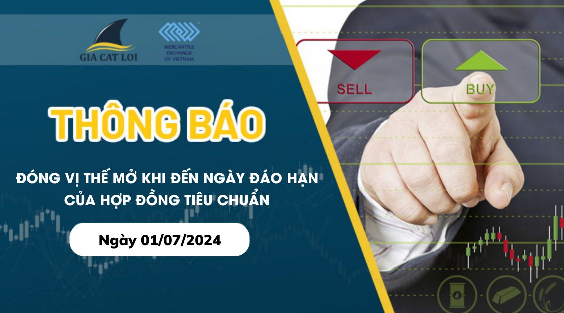 Quyết Định Đóng Vị Thế Mở Khi Đến Ngày Đáo Hạn Của Hợp Đồng Tiêu Chuẩn Ngày 01/07/2024