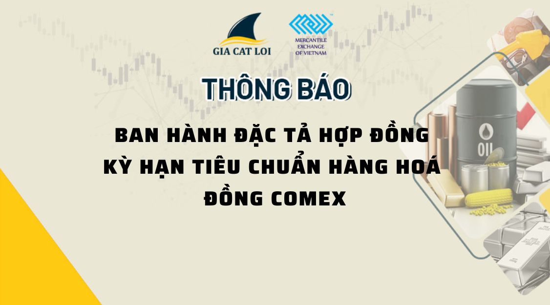Thông Báo Ban Hành Đặc Tả Hợp Đồng Kỳ Hạn Tiêu Chuẩn Hàng Hoá Đồng COMEX